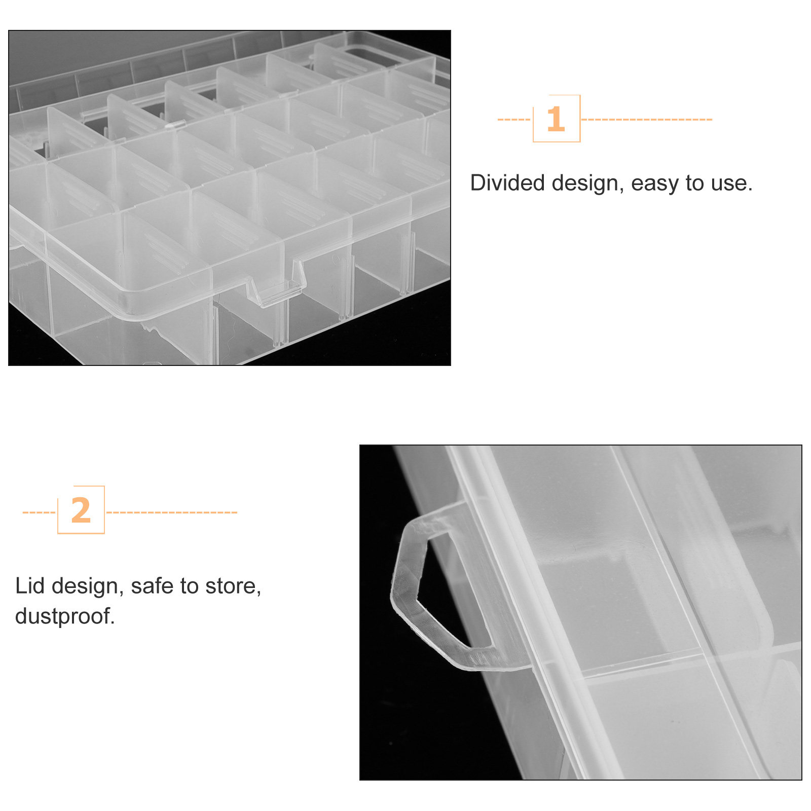 Jewelry Making Organizer - Набор из 2 пластиковых контейнеров-органайзеров с