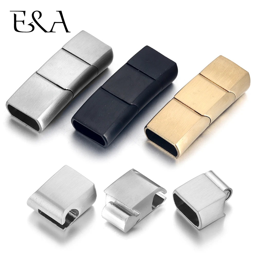 Jewelry Making Metal Supplies - Удлиненная застежка из нержавеющей стали, три