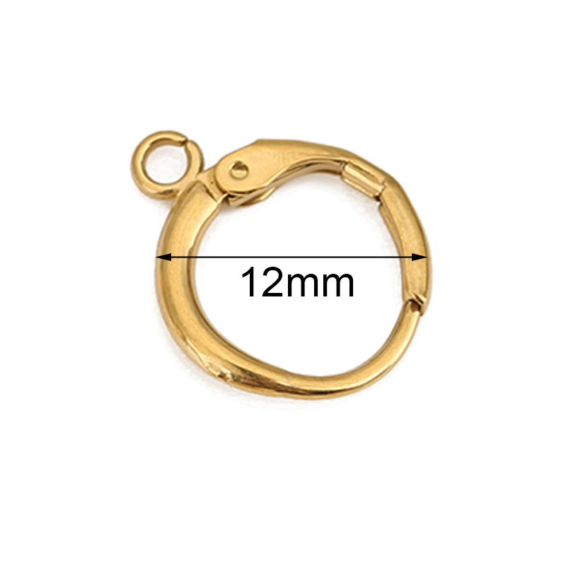Jewelry Making Metal Supplies - 10 шт. 12 мм гипоаллергенные застежки-крючки