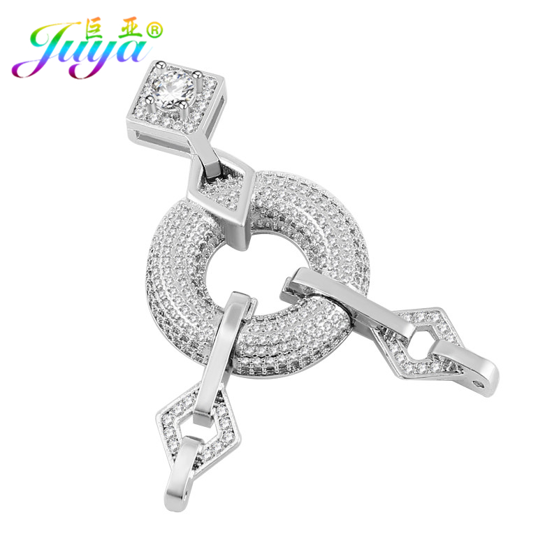 Jewelry Making Metal Supplies - Juya DIY ювелирные компоненты геометрическая застежка-застежка