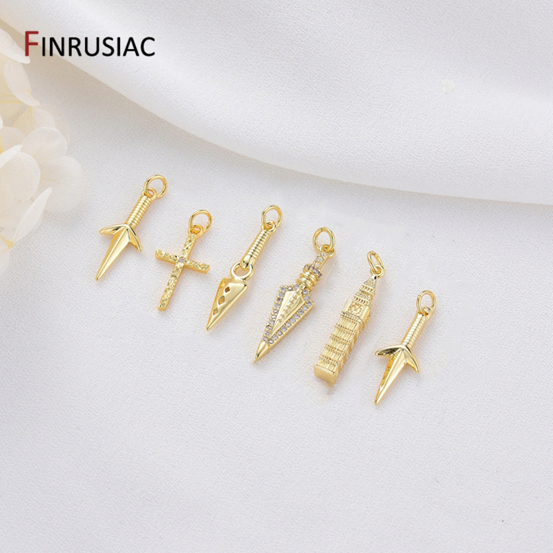 Jewelry Making In London - Позолоченные 14-каратным золотом латунные подвески в