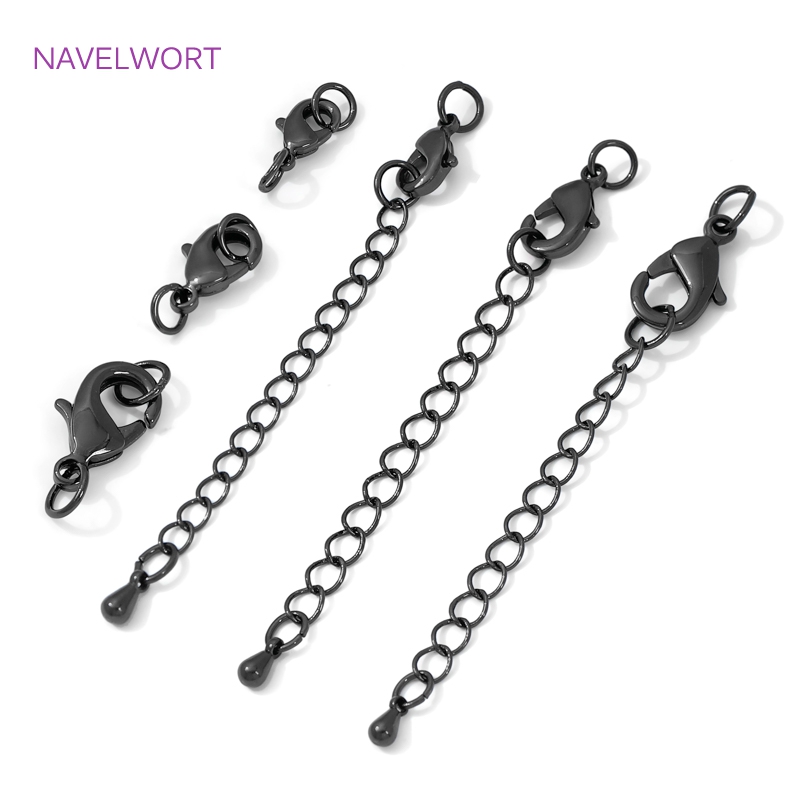 Jewelry Making Metal Supplies - застежки для бижутерии Латунная застежка-лобстер черного