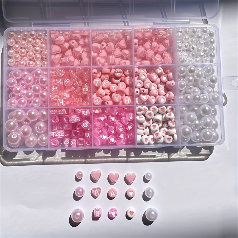 Набор из 10 розовых акриловых  – обзор и цена Bead Organizer Tray