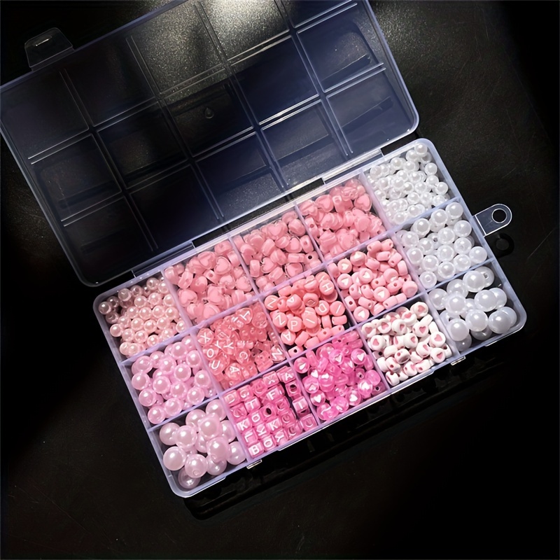 Набор из 10 розовых акриловых  – обзор и цена Bead Organizer Tray